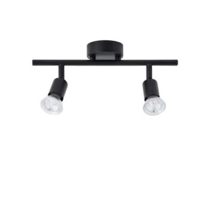 Aplica de perete/tavan cu 2 spoturi design minimalist LUP negru