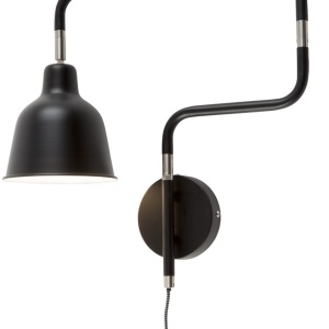 Aplica design modern cu brat articulat London negru LONDON/W/B 48095 universul-luminii.ro