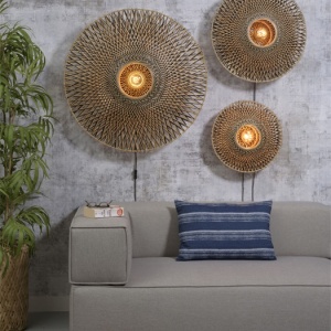 Aplica din bambus Bali L natur, 87cm BALI/W/8720/BN 194115 universul-luminii.ro