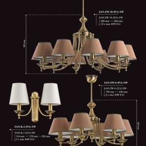 Aplica eleganta design clasic Cristal Scholer San Marino 187025 universul-luminii.ro