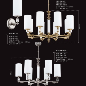 Aplica eleganta design clasic MERANO 186515 universul-luminii.ro