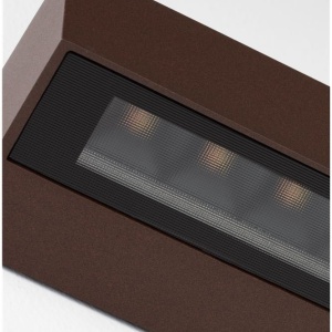Aplica exterior corten liniara 38cm IP65 LED CCT PRISMATIC - Img 8