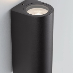 Aplica exterior iluminat sus si jos IP65 BROM negru - Img 7