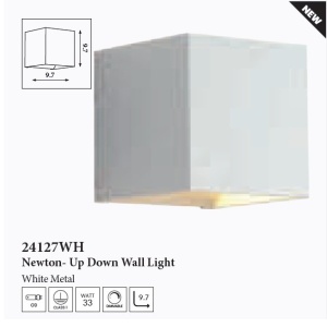 Aplica iluminat ambiental metal alb Newton Square 632755 universul-luminii.ro