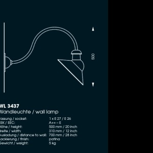 Aplica iluminat exterior din fier forjat WL 3437 61415 universul-luminii.ro