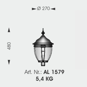 Aplica iluminat exterior din fier forjat, WL 3464 55945 universul-luminii.ro