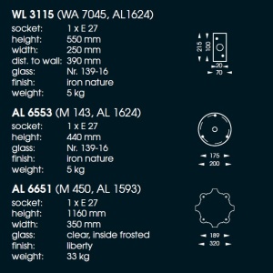 Aplica iluminat exterior din fier forjat, WL3115 96465 universul-luminii.ro