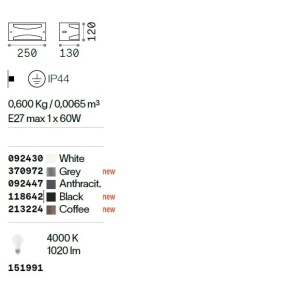 Aplica iluminat exterior IP44 REX-3 AP1 COFFEE - Img 4