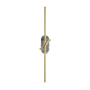 Aplica LED ambientala design minimalist Renaissance gri/alama