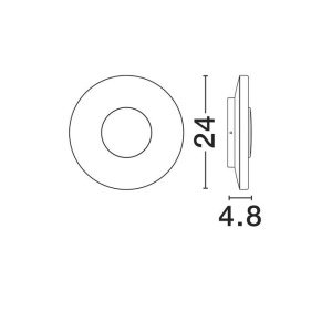Aplica LED ambientala exterior IP65 Cico alb 250575 universul-luminii.ro