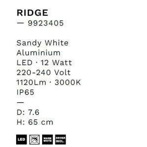Aplica LED ambientala iluminat exterior IP65 RIDGE 229725 universul-luminii.ro