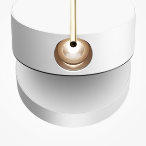 Aplica LED ambientala reglabila design modern minimalist Nuance alb/auriu - Img 6