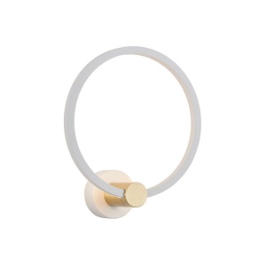 Aplica LED circulara iluminat ambiental POLA alb/ auriu - Img 4
