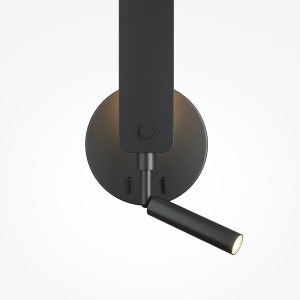 Aplica LED cu lumina ambientala si spot directionabil Combo 10W negru 184255 universul-luminii.ro