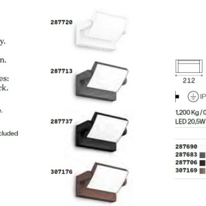 Aplica LED cu senzor de miscare pentru exterior IP54 Swipe ap alba 119575 universul-luminii.ro