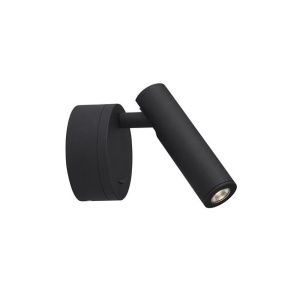 Aplica LED cu spot directionabil design minimalist CLIP neagra NVL-9030202