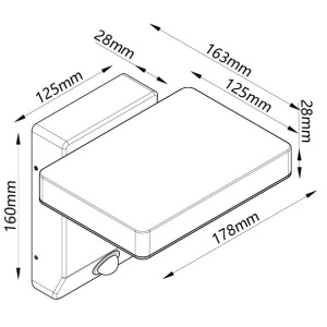 Aplica LED de exterior cu senzor de miscare IP65 Ladis - Img 8