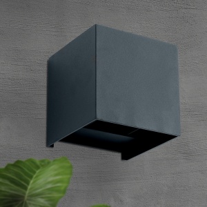 Aplica LED de exterior design modern ambiental IP54 Cube anthrazit 99425 universul-luminii.ro