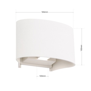 Aplica LED de exterior design modern ambiental IP54 GRETA alba 200235 universul-luminii.ro