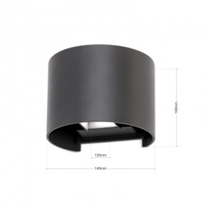 Aplica LED de exterior design modern ambiental IP54 GRETA antracit 199625 universul-luminii.ro