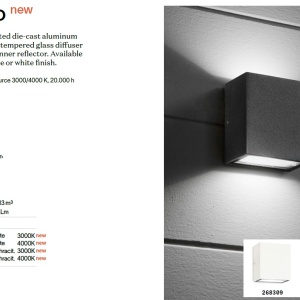 Aplica LED de exterior iluminat ambiental Argo 3000K alba 92635 universul-luminii.ro