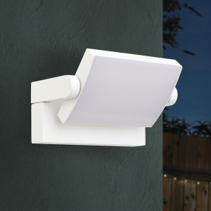 Aplica LED de exterior reglabila IP54 GINGE alba 157265 universul-luminii.ro