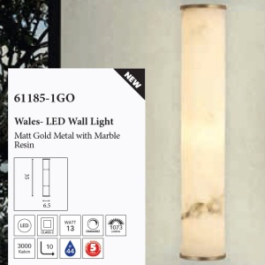Aplica LED de perete baie metal aurie Wales 630715 universul-luminii.ro