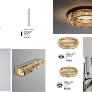 Aplica LED de perete cristal design elegant AURELIA 203735 universul-luminii.ro
