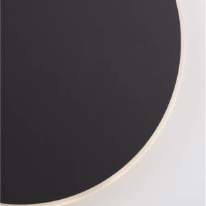 Aplica LED de perete design ambiental CYRCLE 30cm negru 204175 universul-luminii.ro