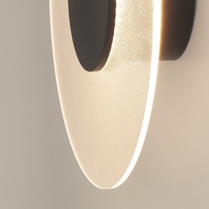 Aplica LED de perete iluminat ambiental VENUS 9W neagra 133865 universul-luminii.ro