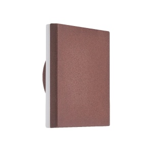 Aplica LED de perete iluminat exterior ambiental IP54 BORA corten