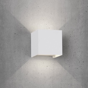 Aplica LED de perete iluminat exterior ambiental IP54 DAVOS alba 136165 universul-luminii.ro