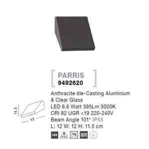 Aplica LED de perete pentru iluminat exterior IP65 PARRIS - Img 19