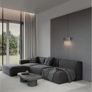 Aplica LED de perete stil elegant CRISTA titan - Img 2