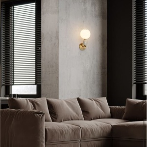Aplica LED decorativa ceramica bej, alb, OBRIE 245405 universul-luminii.ro