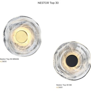 Aplica LED design modern decorativ NESTOR TOP 30 brass 144865 universul-luminii.ro