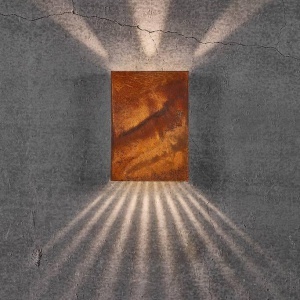 Aplica LED exterior cu iluminat up/down IP54 Fold 15 corten 2019051038 NL 190355 universul-luminii.ro