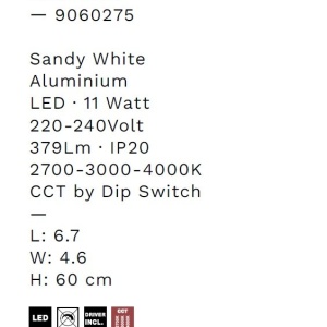 Aplica LED iluminat ambiental BRILLIA alba - Img 7