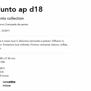 Aplica LED iluminat exterior ambiental Punto ap d18 antracit 143465 universul-luminii.ro