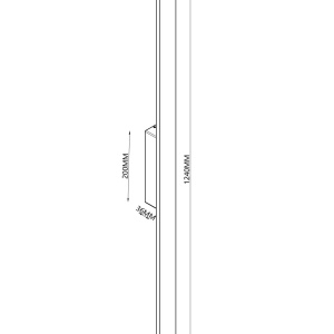 Aplica LED iluminat exterior liniar IP54 LOTUS 20W maro corten 221675 universul-luminii.ro