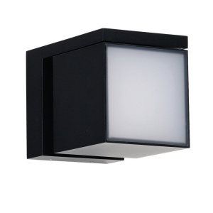 Aplica LED iluminat exterior modern IP54 CUBIC 18W 3000K negru