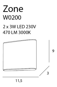 Aplica LED lumina ambientala up/down, protectie IP44 Zone alb - Img 4