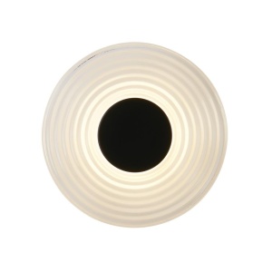 Aplica LED metal negru mat sticla clara Cleo