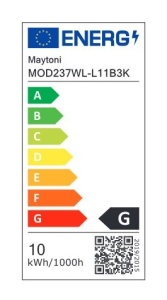 Aplica LED minimalista design liniar Light stick 10W negru 226585 universul-luminii.ro