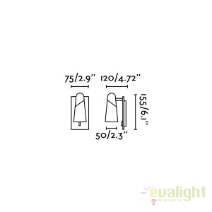 Aplica LED moderna cu 1 spot LAO alb 29040 60215 universul-luminii.ro