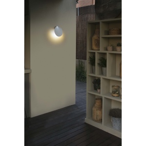 Aplica LED moderna de exterior ambientala IP65 LOTUS alba 82115 universul-luminii.ro
