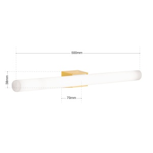 Aplica LED moderna tip tub VISAGIST alama 235375 universul-luminii.ro