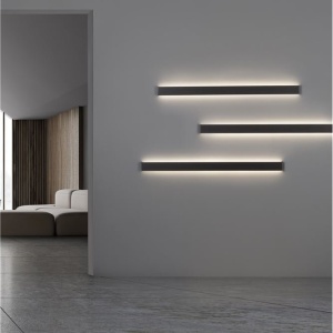 Aplica LED pentru baie cu protectie IP44 SELINE negru L-120cm 108795 universul-luminii.ro