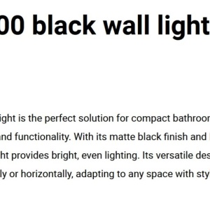 Aplica LED pentru baie IP44 KIVA 600 negru 10W 2700K - Img 3
