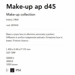 Aplica LED pentru baie IP54 Make-up ap d45 - Img 2